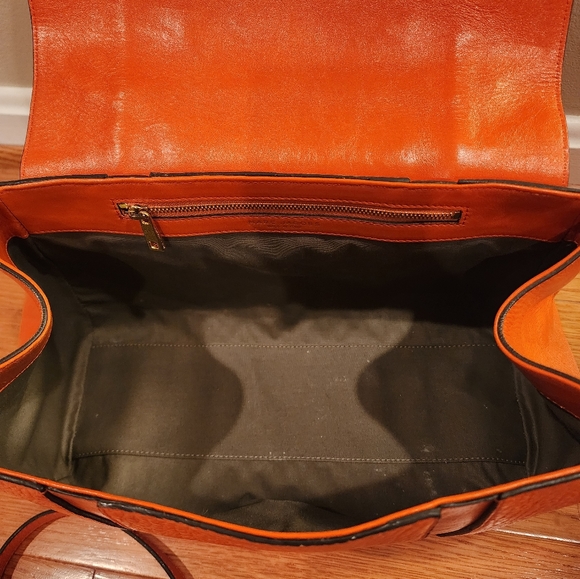 EUC Marc Jacobs Orange Thompson Satchel Handbag - Picture 6 of 6